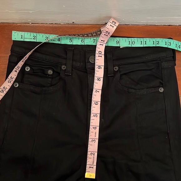 Like New Rag & Bone Yuki High Waist Jean in Coal Bar - Picture 11 of 16